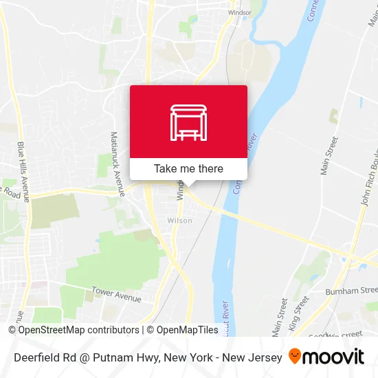 Deerfield Rd @ Putnam Hwy map
