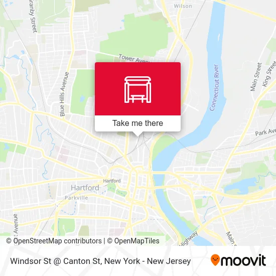 Windsor St @ Canton St map