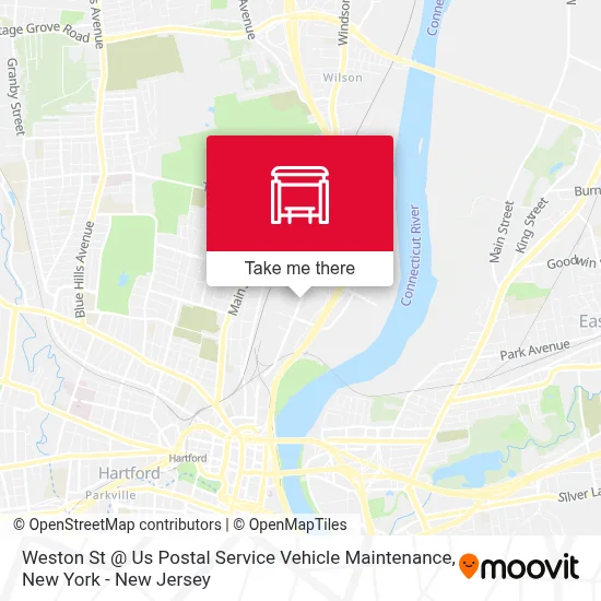 Weston St @ Us Postal Service Vehicle Maintenance map