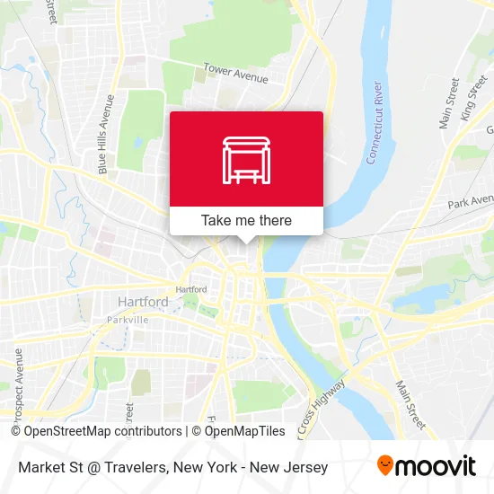 Market St @ Travelers map