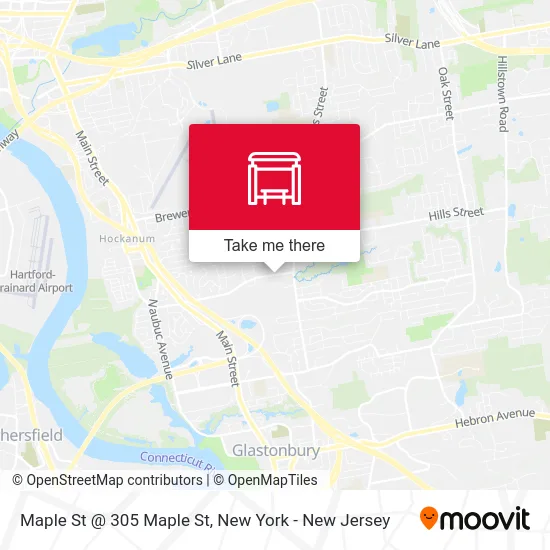 Maple St @ 305 Maple St map