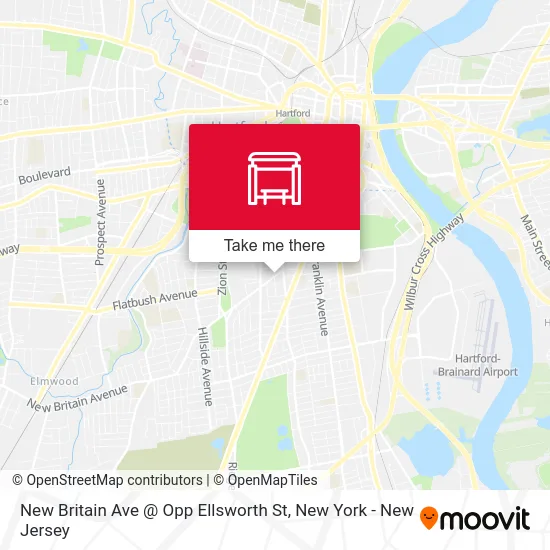 New Britain Ave @ Opp Ellsworth St map