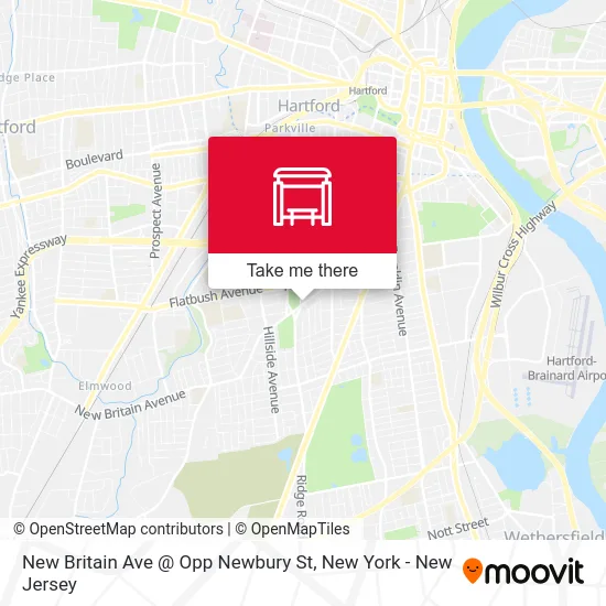 New Britain Ave @ Opp Newbury St map