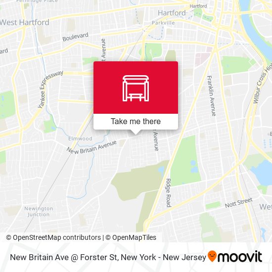 New Britain Ave @ Forster St map