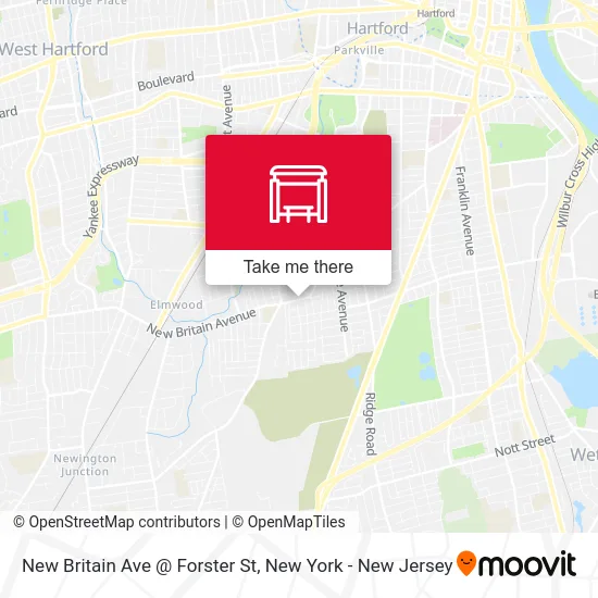 New Britain Ave @ Forster St map