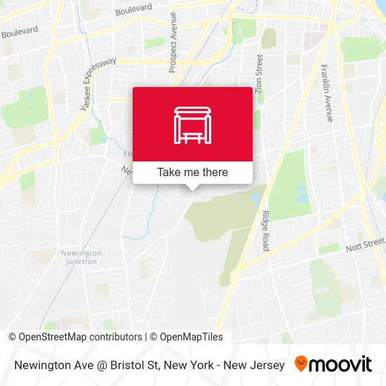 Newington Ave @ Bristol St map