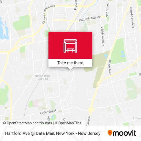 Hartford Ave @ Data Mail map