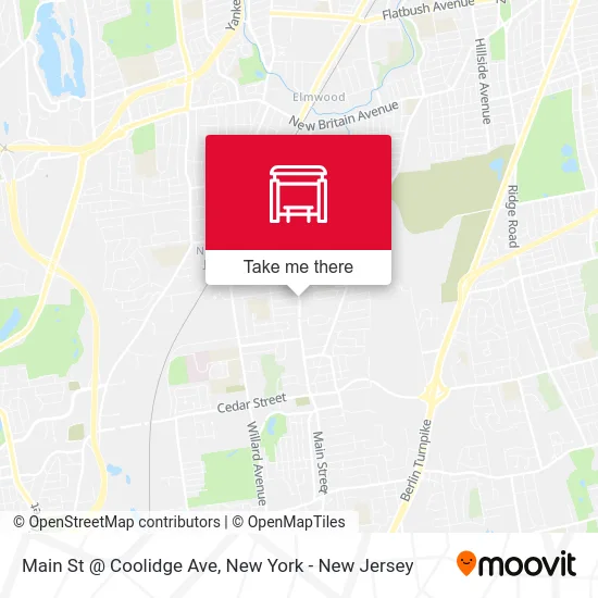 Main St @ Coolidge Ave map