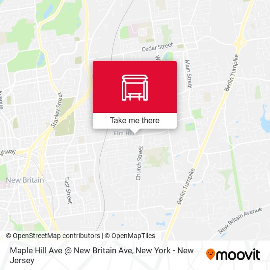 Maple Hill Ave @ New Britain Ave map