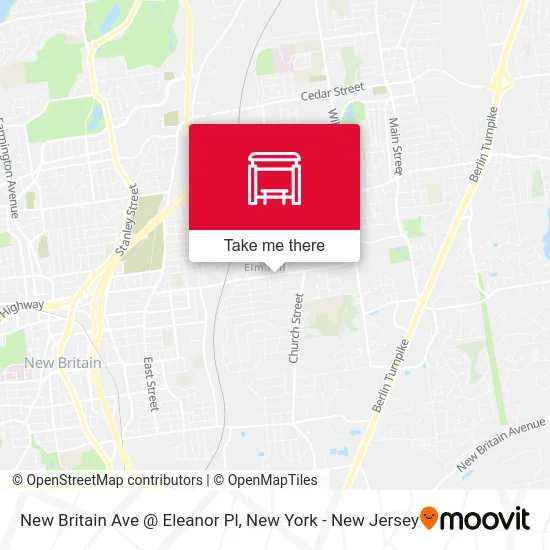 New Britain Ave @ Eleanor Pl map