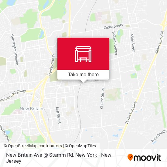 New Britain Ave @ Stamm Rd map