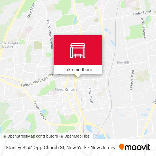 Stanley St @ Opp Church St map