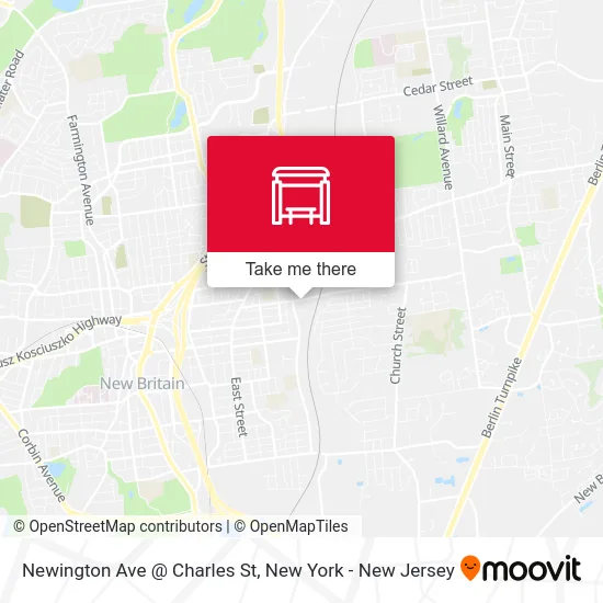 Newington Ave @ Charles St map