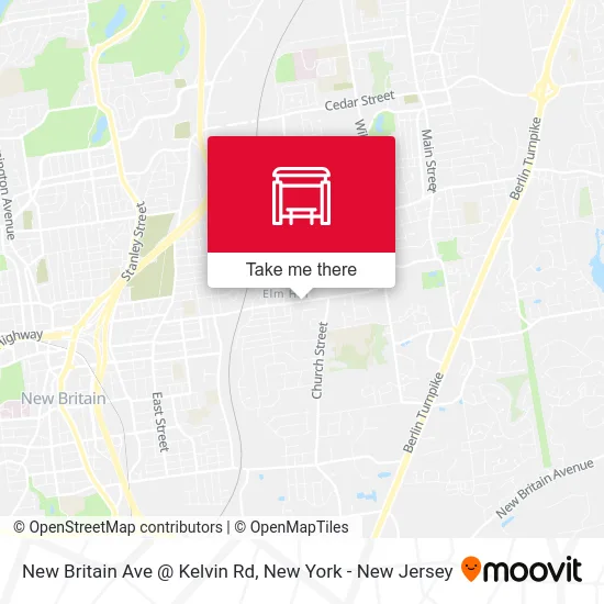 New Britain Ave @ Kelvin Rd map