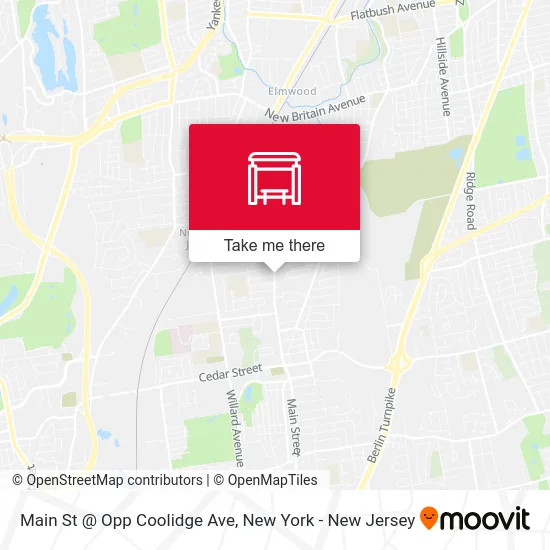 Main St @ Opp Coolidge Ave map