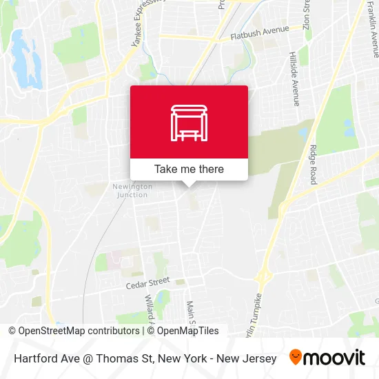 Hartford Ave @ Thomas St map