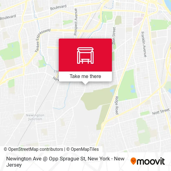 Newington Ave @ Opp Sprague St map