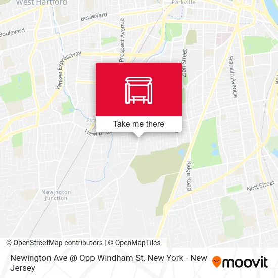 Newington Ave @ Opp Windham St map