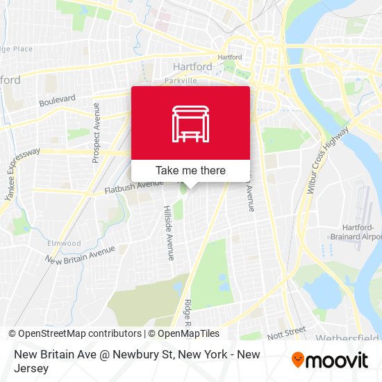 New Britain Ave @ Newbury St map