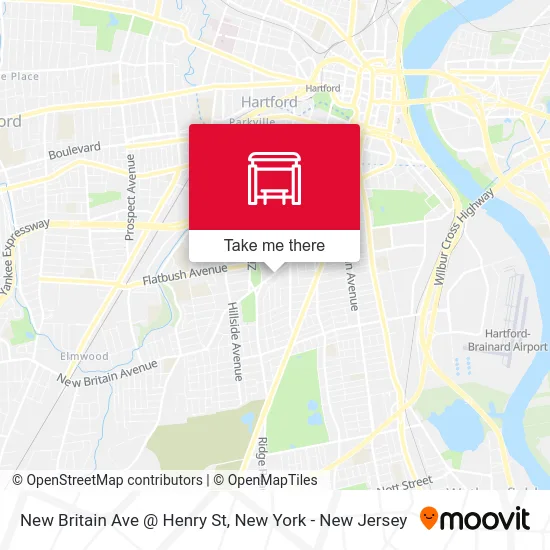 New Britain Ave @ Henry St map