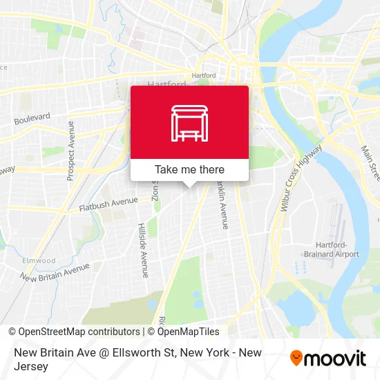 New Britain Ave @ Ellsworth St map