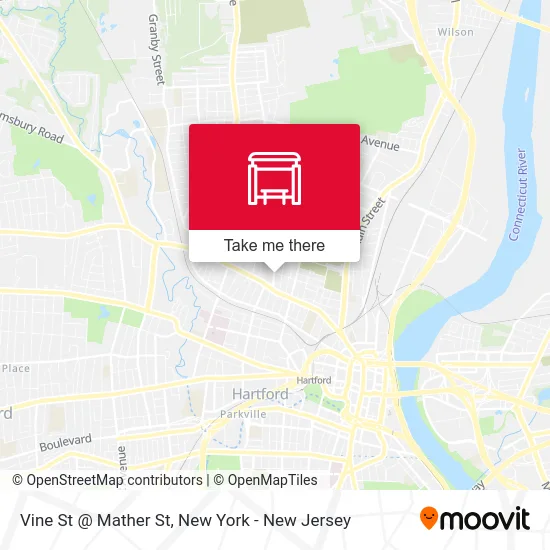 Vine St @ Mather St map