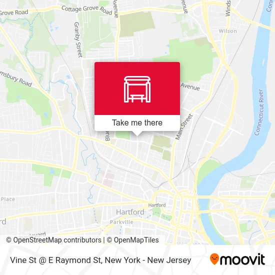 Vine St @ E Raymond St map