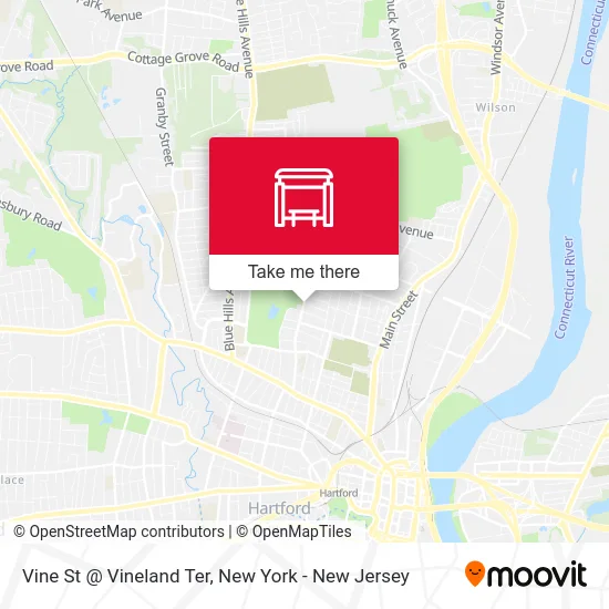 Vine St @ Vineland Ter map