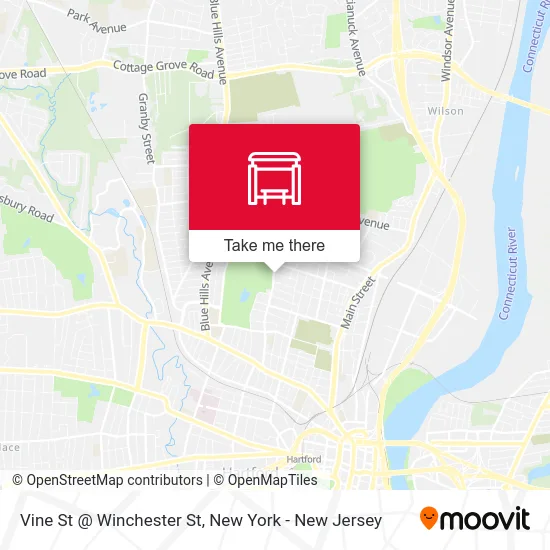 Vine St @ Winchester St map