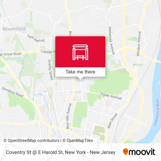 Coventry St @  E Harold St map