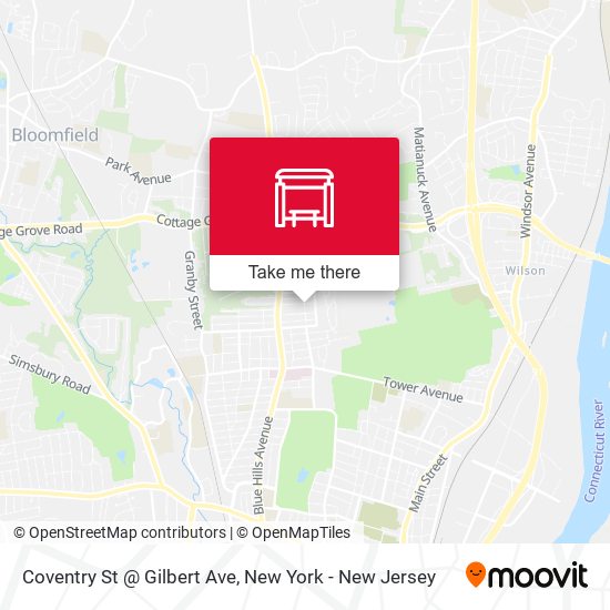 Mapa de Coventry St @ Gilbert Ave
