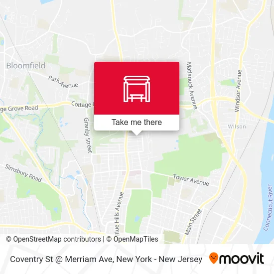 Coventry St @ Merriam Ave map