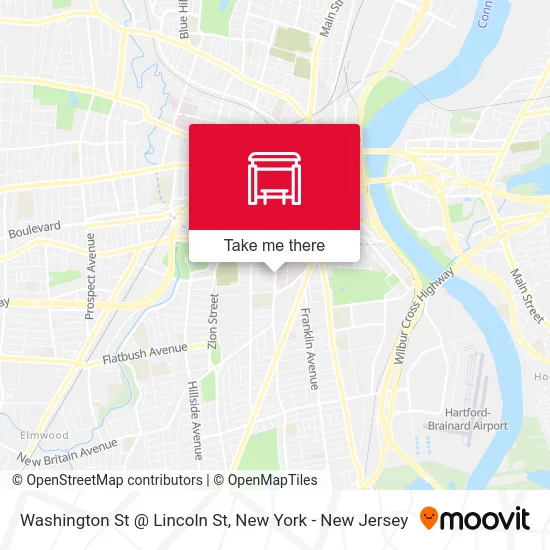 Washington St @ Lincoln St map