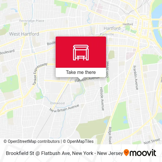 Brookfield St @ Flatbush Ave map