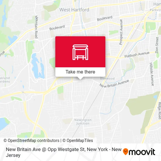 New Britain Ave @ Opp Westgate St map