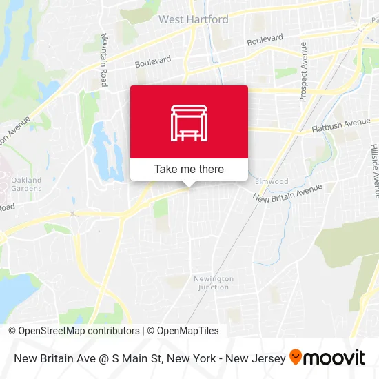 New Britain Ave @ S Main St map
