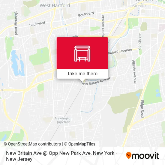 New Britain Ave @ Opp New Park Ave map