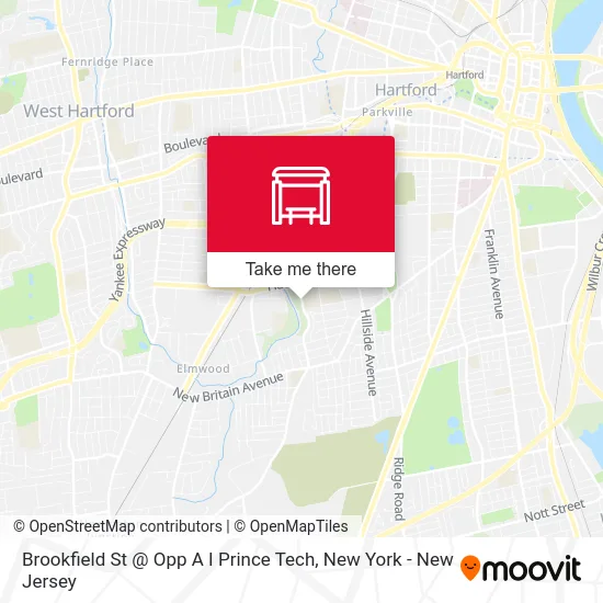 Brookfield St @ Opp A I Prince Tech map