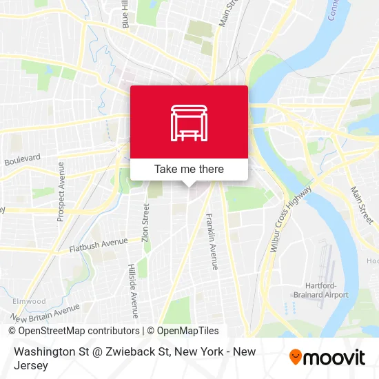 Washington St @ Zwieback St map