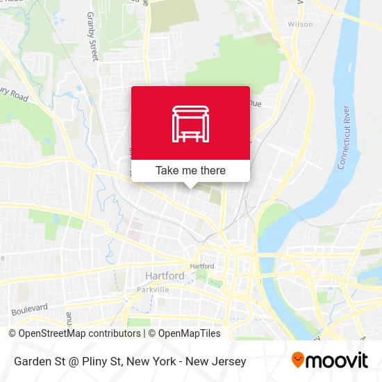 Garden St @ Pliny St map