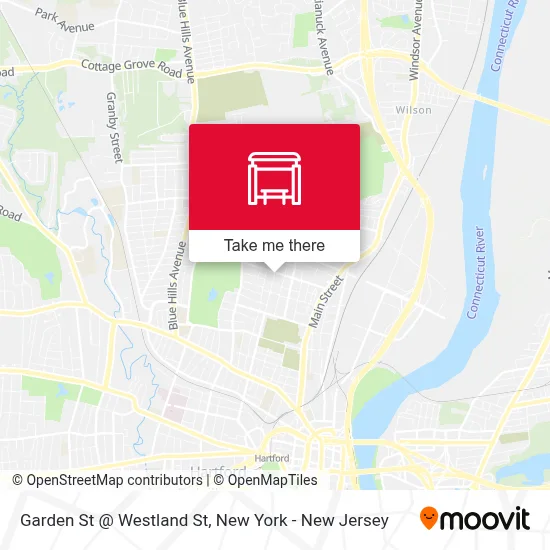 Garden St @ Westland St map