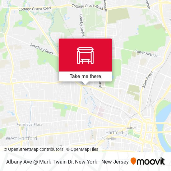 Mapa de Albany Ave @ Mark Twain Dr