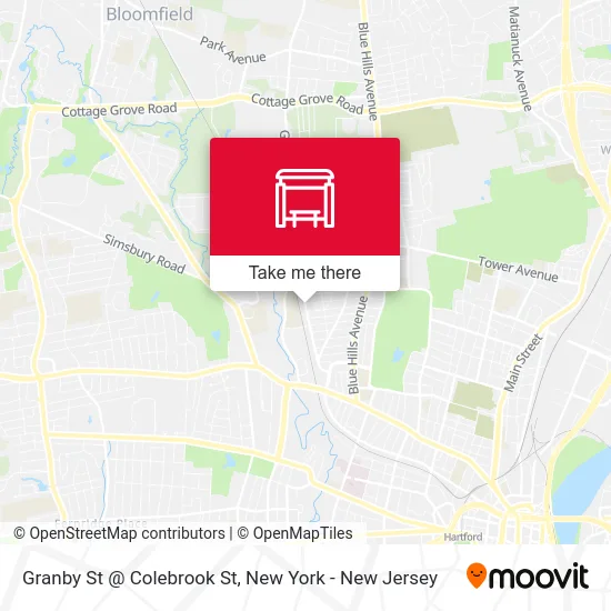 Granby St @ Colebrook St map