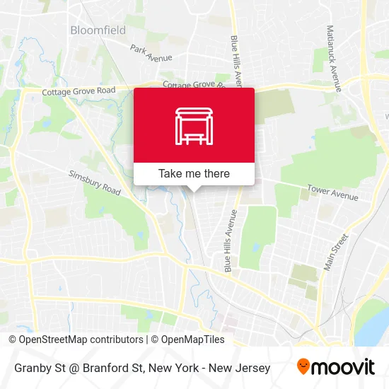 Granby St @ Branford St map