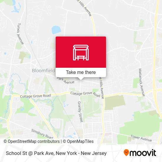 School St @ Park Ave map