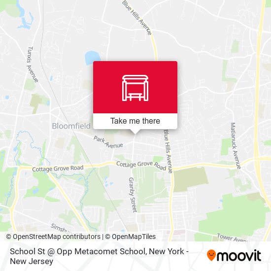 Mapa de School St @ Opp Metacomet School