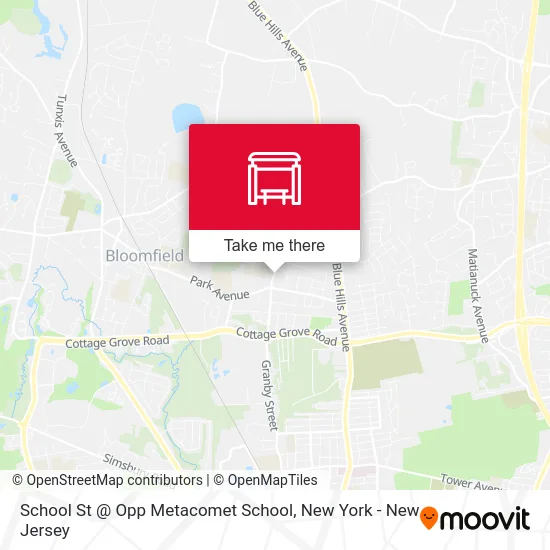 School St @ Opp Metacomet School map