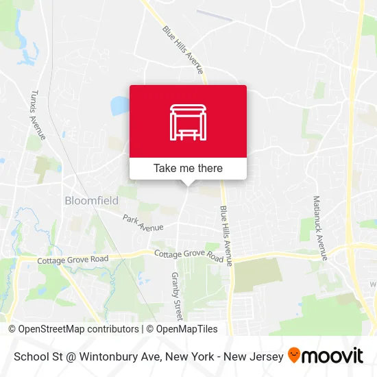 School St @ Wintonbury Ave map