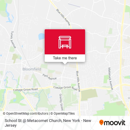 School St @ Metacomet Church map