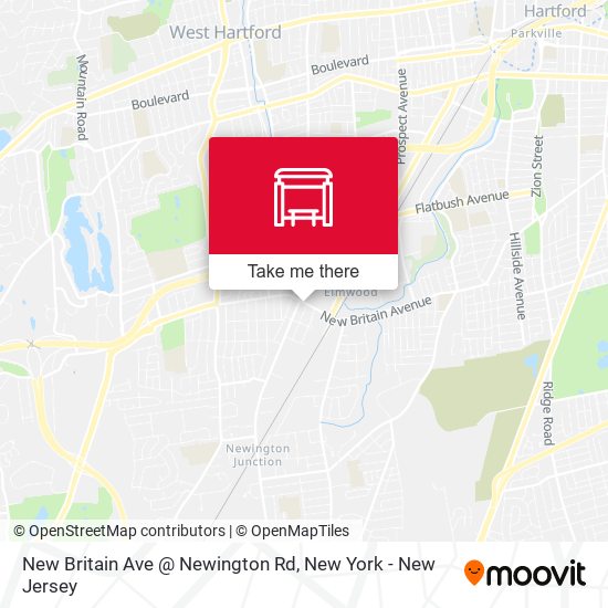 New Britain Ave @ Newington Rd map